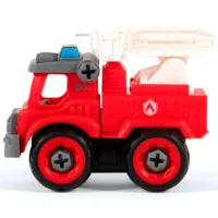 Комплект машин Bo. Truck playset Fireman 8024ML / / Серый Красный photo 3