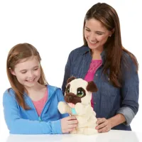 Jucărie interactivă Hasbro Animals My Jumping Pug 28144J 4+ / Beige photo 5