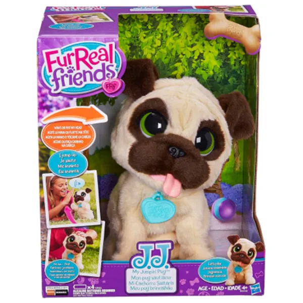 Интерактивная игрушка Hasbro Animals My Jumping Pug 28144J 4+ / Бежевый photo 6