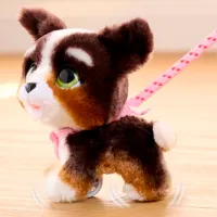 Jucărie interactivă Hasbro Animals Walk-a-Lots Bernedoodle 28056 4+ / Brown photo 3