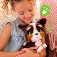 Jucărie interactivă Hasbro Animals Walk-a-Lots Bernedoodle 28056 4+ / Brown photo 4