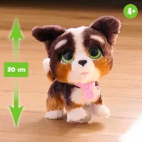 Jucărie interactivă Hasbro Animals Walk-a-Lots Bernedoodle 28056 4+ / Brown photo 5