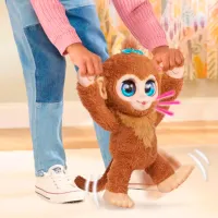 Jucărie interactivă Hasbro Animals Peanut the Playful Monkey 28113 4+ / Brown photo 2