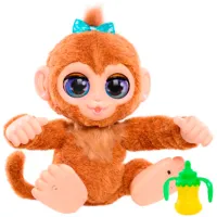 Jucărie interactivă Hasbro Animals Peanut the Playful Monkey 28113 4+ / Brown photo 3