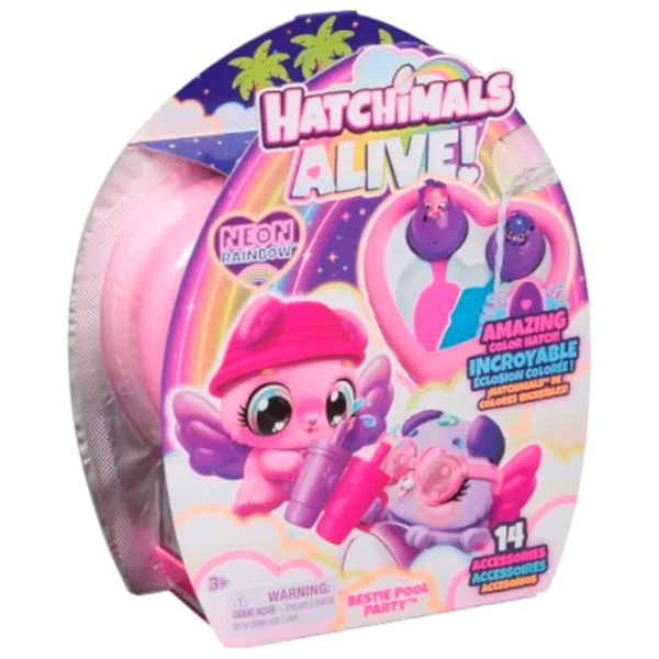 Игровой набор Hatchimals Hatchimals Alive Bestie Pool Party 6072786 3+ / Розовый photo 1