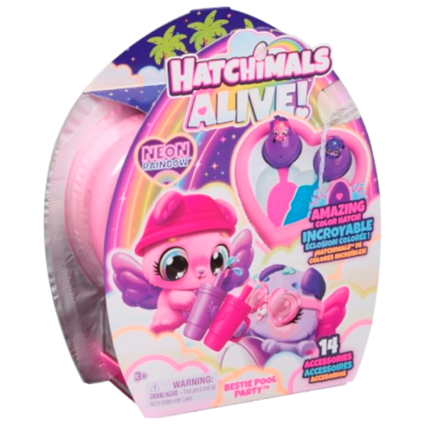 Игровой набор Hatchimals Hatchimals Alive Bestie Pool Party 6072786 3+ / Розовый photo 1