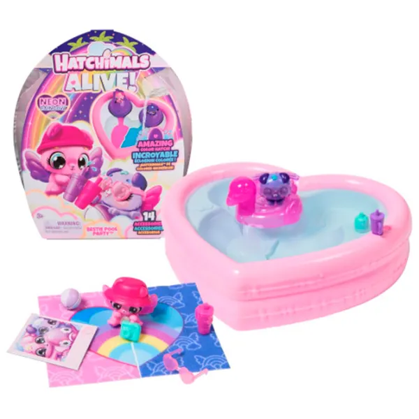 Игровой набор Hatchimals Hatchimals Alive Bestie Pool Party 6072786 3+ / Розовый photo 2