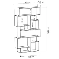 Стеллаж Deco Karmato 169 x 96 x 26см cm / ЛДСП / Хитит photo 2