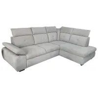 Угловой диван Mobiland WIND III (Aston 15) Велюр / Серый