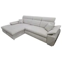 Canapea de colț Mobiland Tiffi (Aragon 03) Stofă / Gray