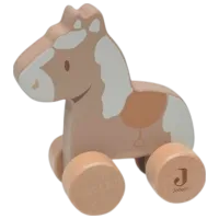 Игрушка Jollein Animals Horse on Wheels Nostalgic Ride 112-001-67103 0.5+ / Бежевый