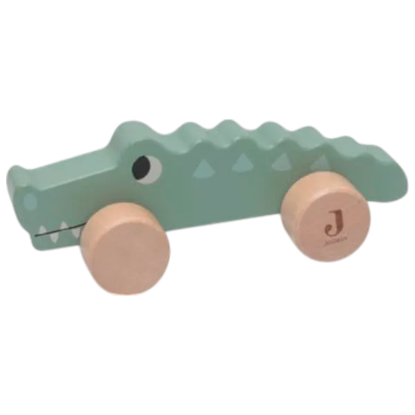 Jucărie Jollein Animals Crocodile on wheels Jungle Jambo 112-001-67090 1+ / Green photo 1