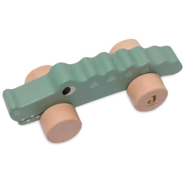 Jucărie Jollein Animals Crocodile on wheels Jungle Jambo 112-001-67090 1+ / Green photo 3