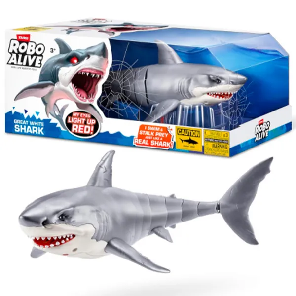 Jucărie interactivă Zuru Animals Shark Attack 71126 5+ / Gray photo 5