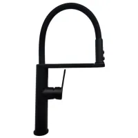 Baterie pentru bucătărie Backer EVF5 Mono comandă / extractibilă / Alamă / Black