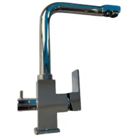 Baterie pentru bucătărie Backer EVF3 Mono comandă / Pivotantă / Alamă / Silver