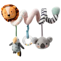 Игрушка для колясок и кроваток Nuby Animals Animal Adventure ID89075 0+ / Оранжевый