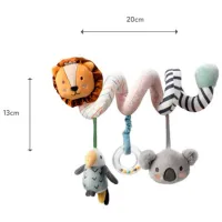 Jucărie pentru pătuțuri și cărucioare Nuby Animals Animal Adventure ID89075 0+ / Orange photo 4