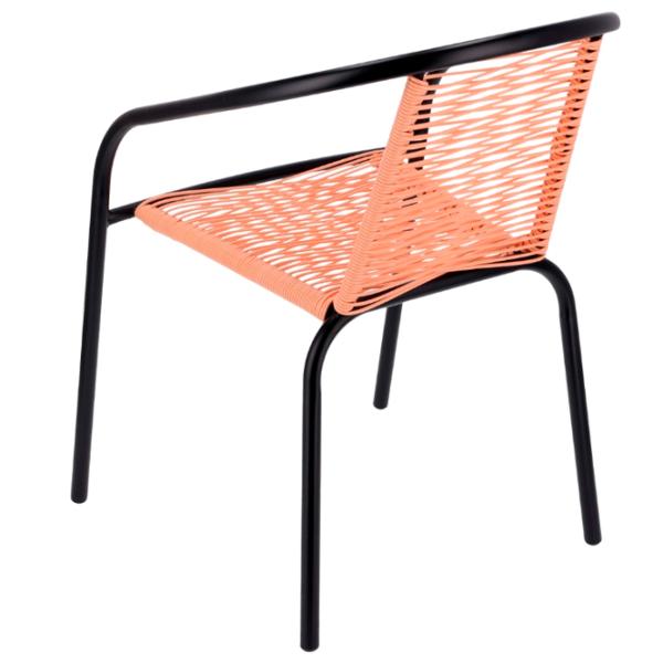 Scaun de grădină AG Bistro Metal / Poliester / Coral Black photo 3 Scaun de grădină AG Bistro Metal / Poliester / Coral Black photo 3