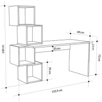 Masă de birou Showdeko Balance PAL/ Oak photo 4