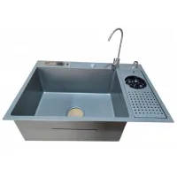 Chiuvetă Backer 680-45019 68 x 45 / Oțel inoxidabil / Silver