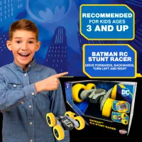 Mașină Spin Master Batman Stunt Racer BTDCRC3 / 2.4 GHz / Yellow Gray photo 7