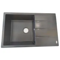 Chiuvetă Tornado Melissa 80 x 50 / Piatră artificială / Black