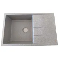 Chiuvetă Tornado Melissa 80 x 50 / Piatră artificială / Light Gray