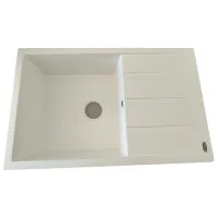 Chiuvetă Tornado Melissa 80 x 50 / Piatră artificială / White