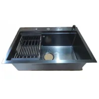 Chiuvetă Backer Basic 650-45031 65 x 45 / Oțel inoxidabil / Black