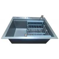 Chiuvetă Backer Basic 650-45031 65 x 45 / Oțel inoxidabil / Gray