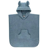Prosop pentru bebeluși Bibs Poncho Kangaroo 60 x 56 cm / Bumbac / Petrol blue