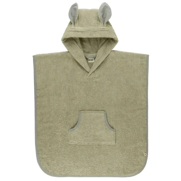 Детское полотенце Bibs Poncho Kangaroo 60 x 56 см / Хлопок / Серо-зеленый photo 1