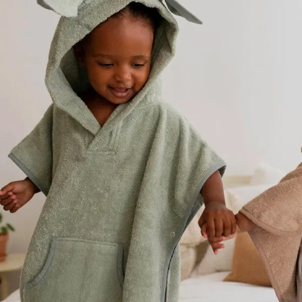 Детское полотенце Bibs Poncho Kangaroo 60 x 56 см / Хлопок / Серо-зеленый photo 2