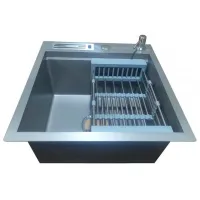 Chiuvetă Backer Basic 450-45031 45 x 45 / Oțel inoxidabil / Gray