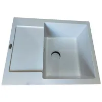 Chiuvetă Tornado Sofia 62 x 50 / Piatră artificială / White