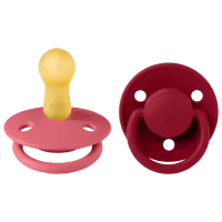 Соска круглая Bibs De lux 190221 Для девочек / 6 месяцев - 18 месяцев / Латекс / Ruby