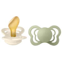 Соска круглая Bibs Couture 1810309 Унисекс / 6 месяцев - 18 месяцев / Латекс / Серо-зеленый