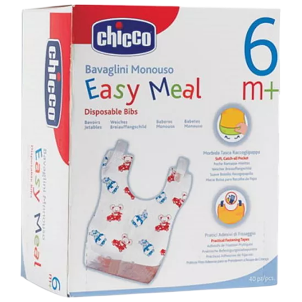 Bavetă Chicco 67440.01 Clasică / Hîrtie / White photo 2