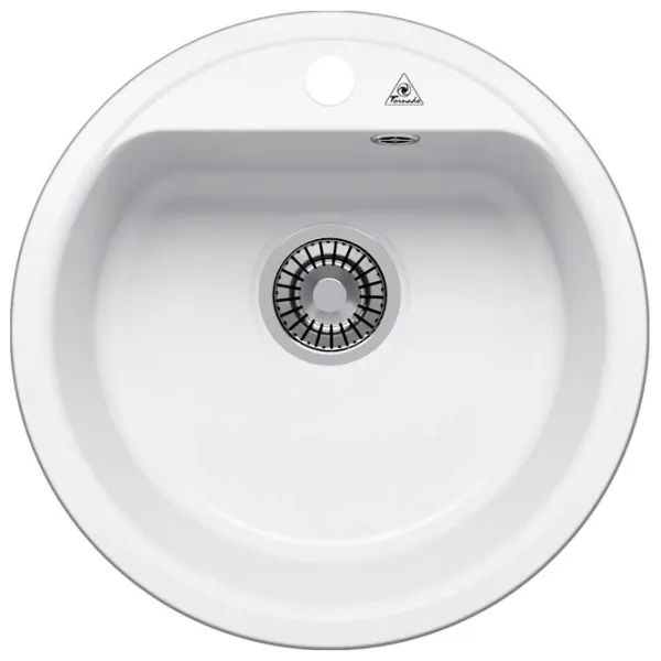 Кухонная мойка Tornado QUARTZ D480 41 x 41 / Искусственный камень / Белый photo 1