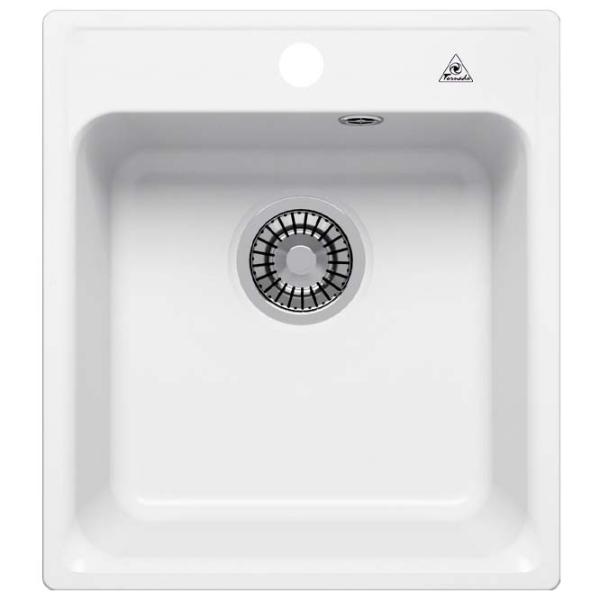 Chiuvetă Tornado QUARTZ S430 48 x 43 / Piatră artificială / White photo 1