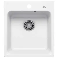 Chiuvetă Tornado QUARTZ S430 48 x 43 / Piatră artificială / White