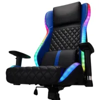 Scaun Gaming LUMI CH09-7 Blue Black photo 4