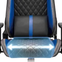 Scaun Gaming LUMI CH09-7 Blue Black photo 6