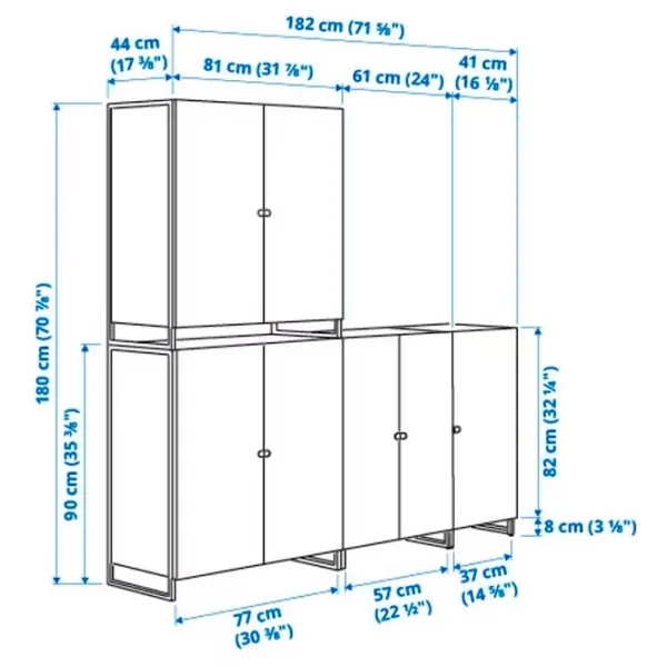 Стеллаж Ikea Jostein Белый / МДФ photo 4 Стеллаж Ikea Jostein Белый / МДФ photo 4