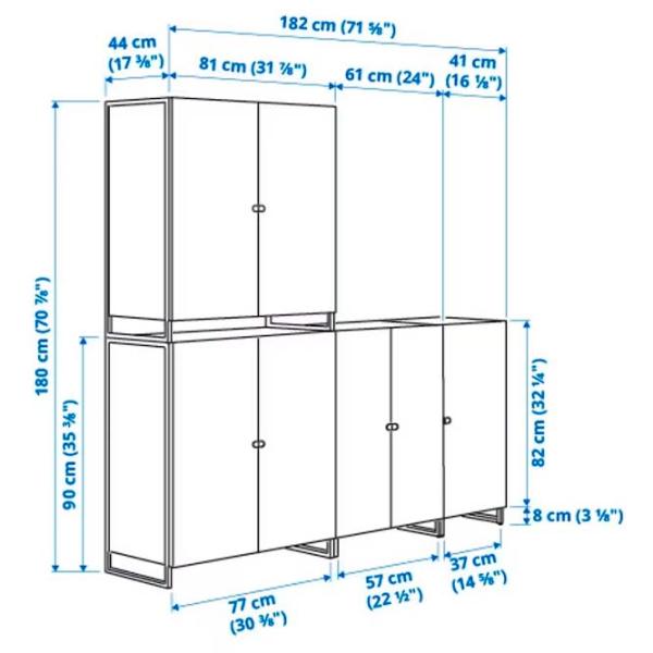 Стеллаж Ikea Jostein Белый / МДФ photo 4 Стеллаж Ikea Jostein Белый / МДФ photo 4