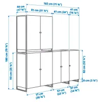 Etajeră Ikea Jostein White / MDF photo 4