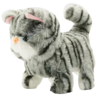 Jucărie interactivă Pugs At Play Animals Zoe Walking Cat PAP09 3+ / Gray