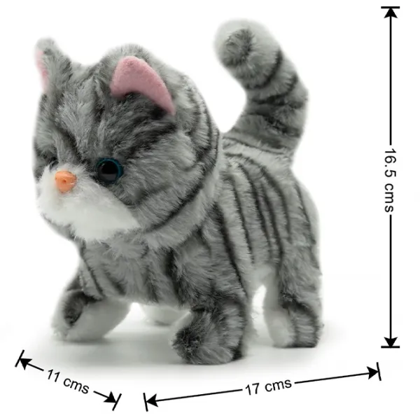 Jucărie interactivă Pugs At Play Animals Zoe Walking Cat PAP09 3+ / Gray photo 4 Jucărie interactivă Pugs At Play Animals Zoe Walking Cat PAP09 3+ / Gray photo 4