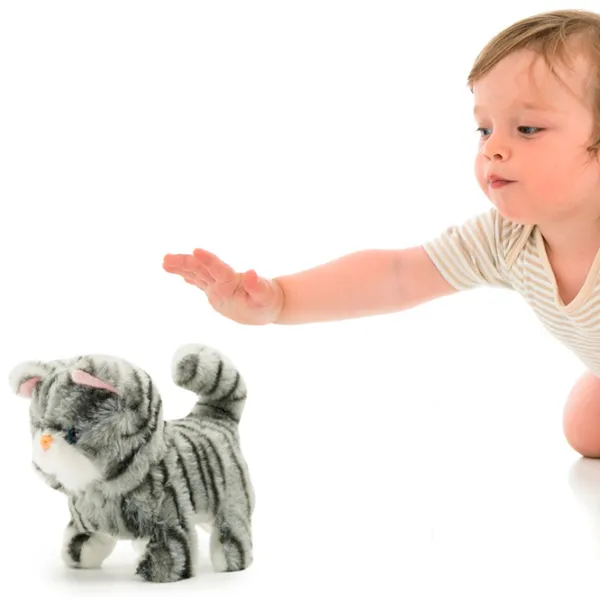 Jucărie interactivă Pugs At Play Animals Zoe Walking Cat PAP09 3+ / Gray photo 5 Jucărie interactivă Pugs At Play Animals Zoe Walking Cat PAP09 3+ / Gray photo 5